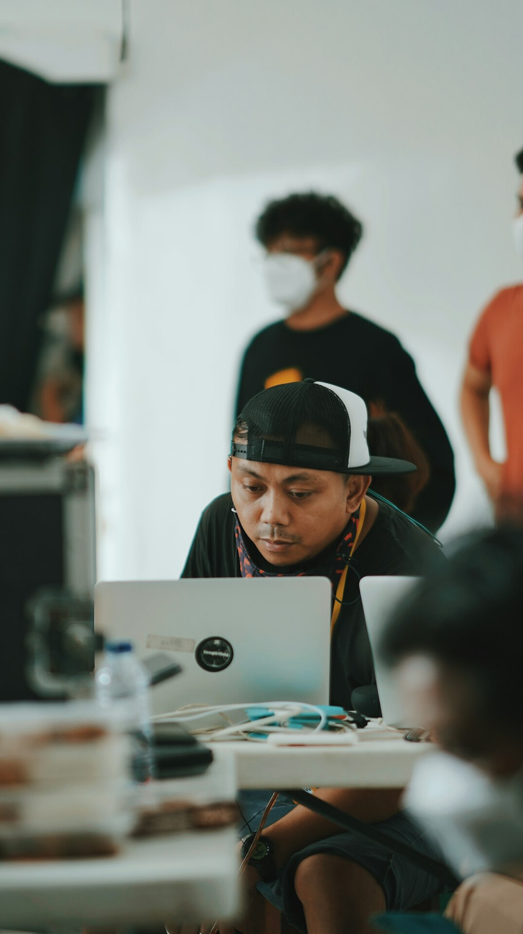 diverse group in online coding session